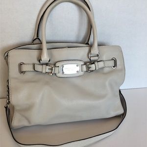 Michael Kors Hamilton white satchel